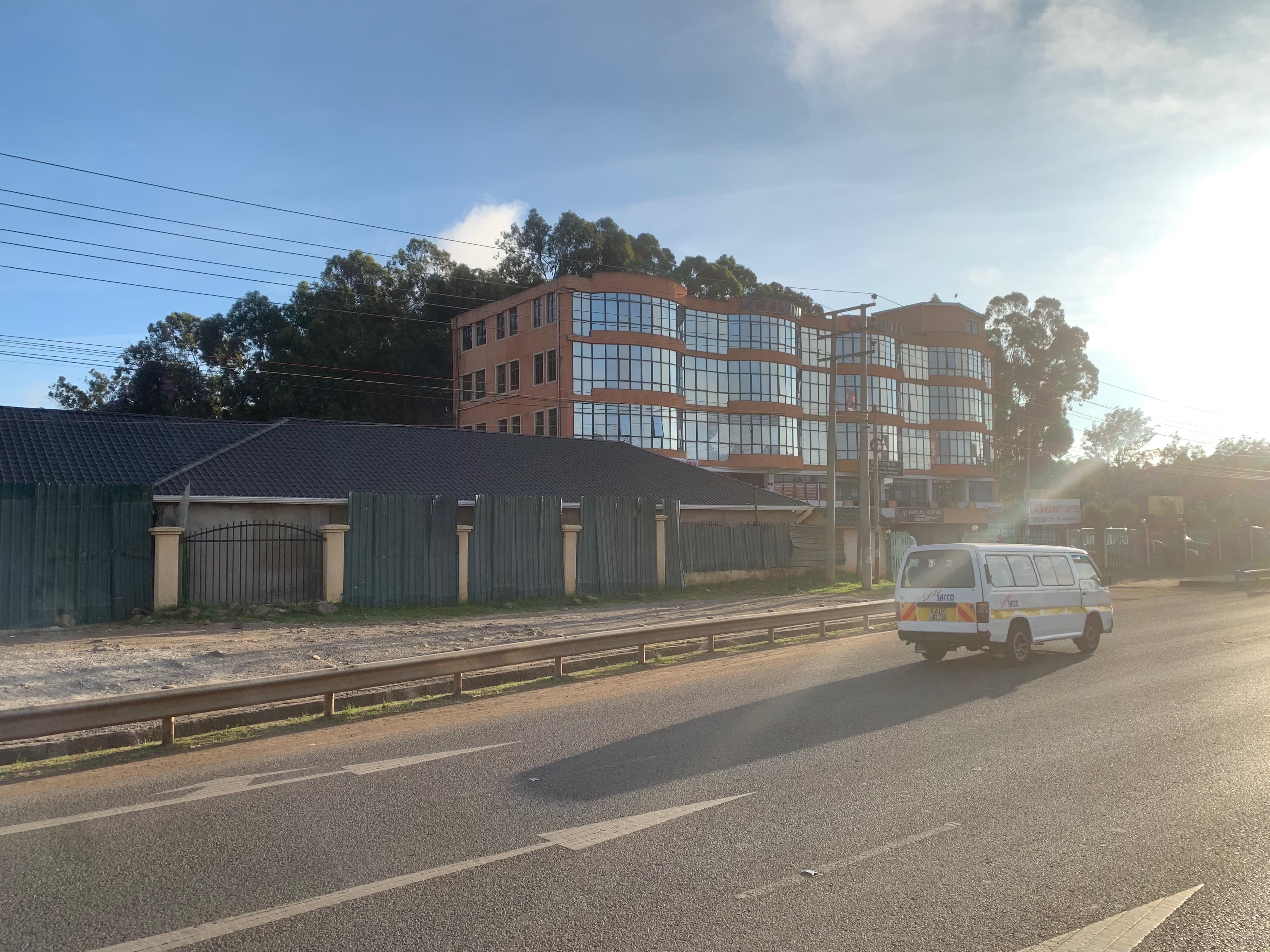Mbandu Complex left angle view showing road frontage